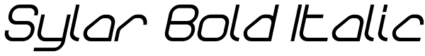 Sylar Bold Italic Font