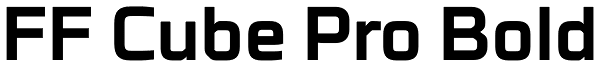 FF Cube Pro Bold Font