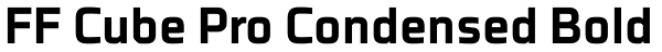 FF Cube Pro Condensed Bold Font