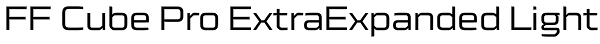 FF Cube Pro ExtraExpanded Light Font