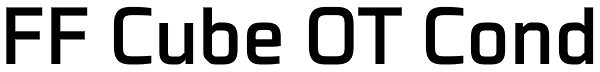 FF Cube OT Cond Font