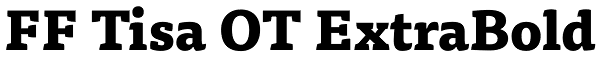 FF Tisa OT ExtraBold Font