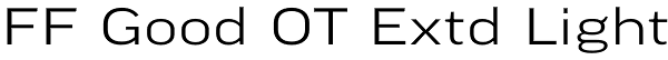 FF Good OT Extd Light Font