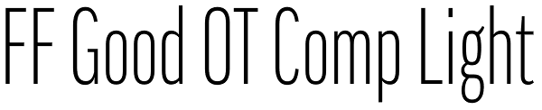 FF Good OT Comp Light Font