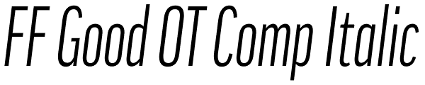 FF Good OT Comp Italic Font