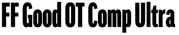 FF Good OT Comp Ultra Font