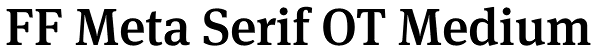 FF Meta Serif OT Medium Font