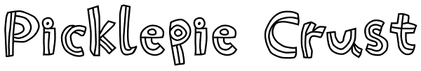 Picklepie Crust Font