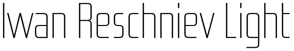 Iwan Reschniev Light Font