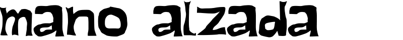 mano alzada Font