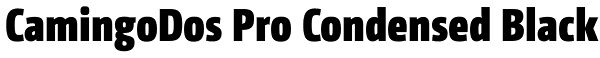 CamingoDos Pro Condensed Black Font