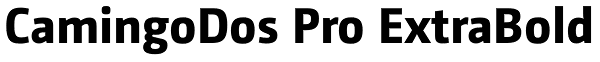 CamingoDos Pro ExtraBold Font