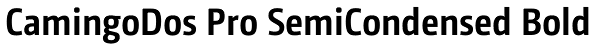 CamingoDos Pro SemiCondensed Bold Font