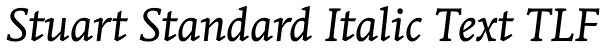 Stuart Standard Italic Text TLF Font