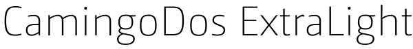 CamingoDos ExtraLight Font