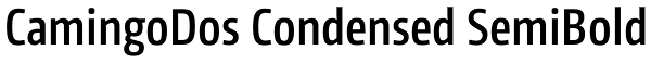 CamingoDos Condensed SemiBold Font