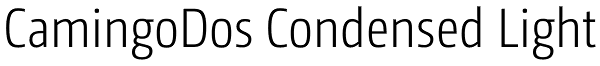 CamingoDos Condensed Light Font