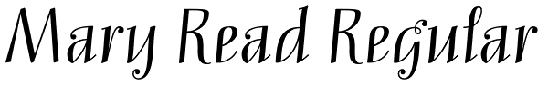 Mary Read Regular Font