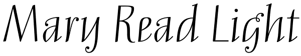 Mary Read Light Font