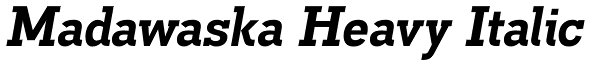 Madawaska Heavy Italic Font