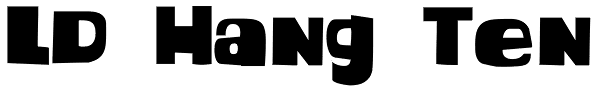 LD Hang Ten Font