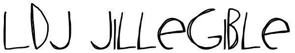 LDJ Jillegible Font