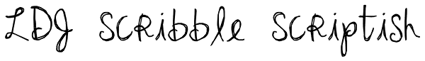 LDJ Scribble Scriptish Font