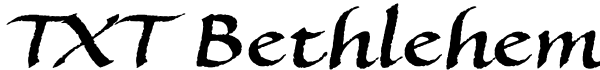 TXT Bethlehem Font