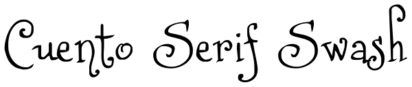 Cuento Serif Swash Font