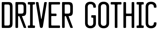 Driver Gothic Font