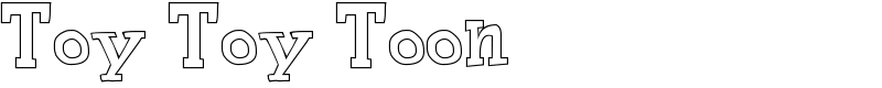 Toy Toy Toon Font