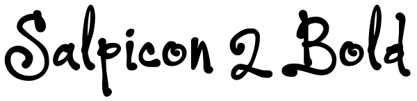 Salpicon 2 Bold Font