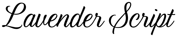 Lavender Script Font