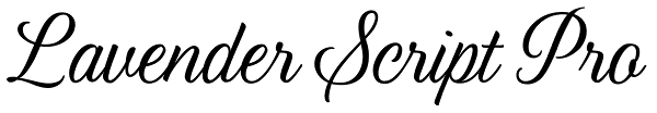 Lavender Script Pro Font