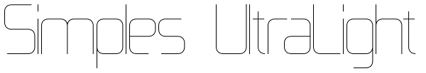 Simples UltraLight Font