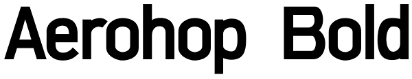 Aerohop Bold Font