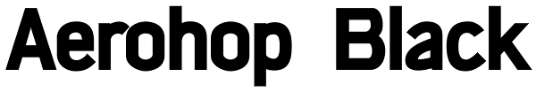 Aerohop Black Font