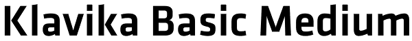 Klavika Basic Medium Font