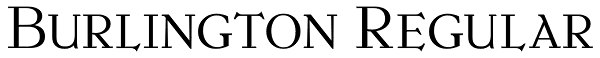 Burlington Regular Font