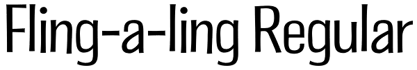 Fling-a-ling Regular Font