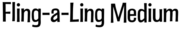 Fling-a-Ling Medium Font