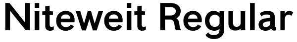 Niteweit Regular Font