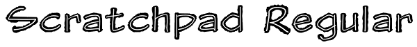 Scratchpad Regular Font