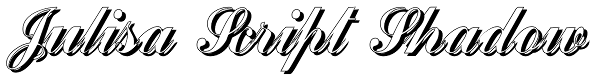 Julisa Script Shadow Font