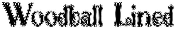 Woodball Lined Font