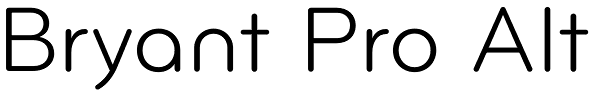 Bryant Pro Alt Font