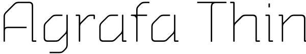 Agrafa Thin Font