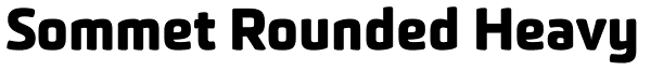 Sommet Rounded Heavy Font