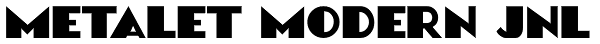 Metalet Modern JNL Font