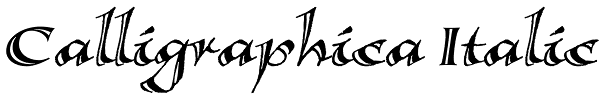 Calligraphica Italic Font